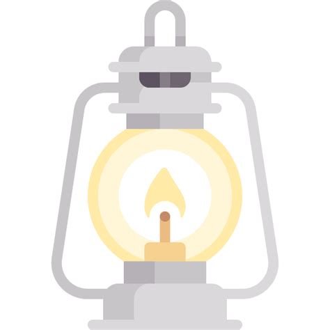 Kerosene Lamp Special Flat Icon