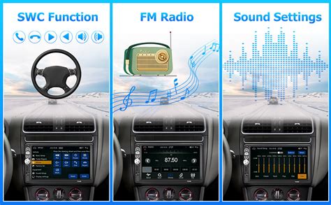 Hikity Radio De Coche 1 DIN Con Apple CarPlay Y Android Autoradio