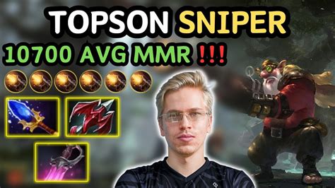 TOPSON SNIPER Midlane ASSASSINATE Play 10700 AVG MMR Pub Match