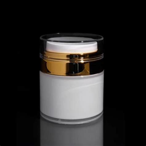 Empty Cream Jar Refillable Airless Pump Jar Travel Cream Container