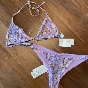 Cloris Murphy Swim Crystal Tri Top Scrunch Bottom Bikini Lot Poshmark