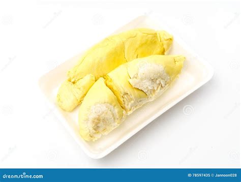 Rei Do Durian Dos Frutos No Fundo Branco Imagem De Stock Imagem De