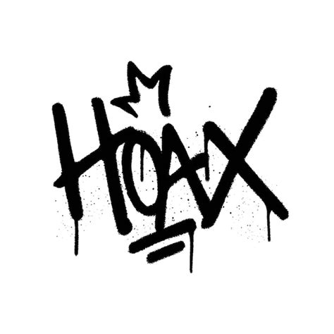 Premium Vector Graffiti Spray Paint Word Hoax Isolated Vector