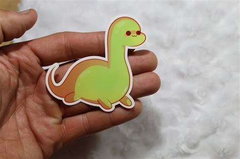 Chibi Loch Ness Monster Sticker Nessy Sticker For Planner Journal