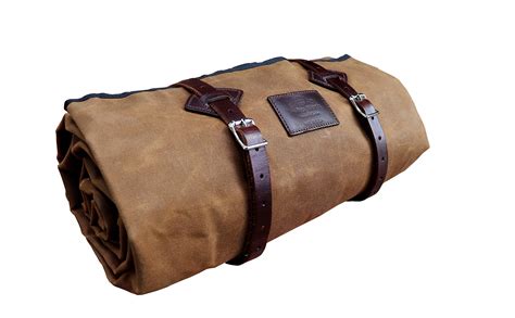 1844 Helko Werk Germany Handmade Waxed Canvas Bedroll 80”l X 40 W With