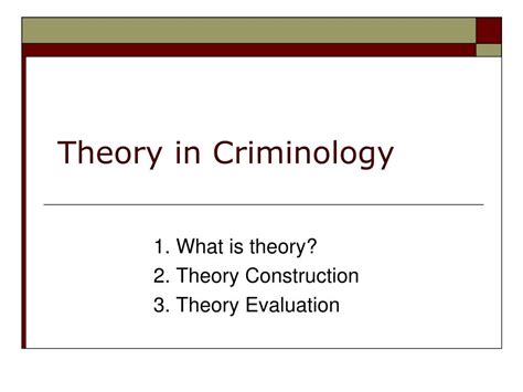 Ppt Theory In Criminology Powerpoint Presentation Free Download Id