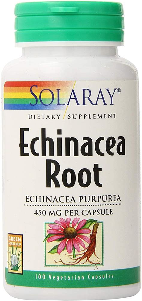 SOLARAY Echinacea Purpurea Root 440 Mg Healthy Immune Respiratory