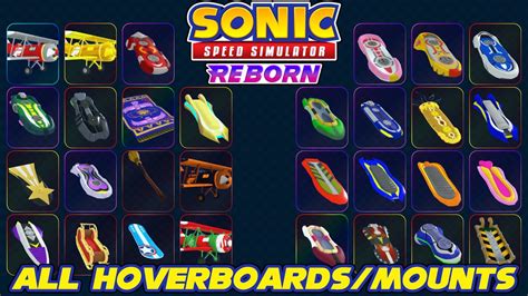 Riding Every Hoverboard Mount In Sonic Speed Simulator Freestyle