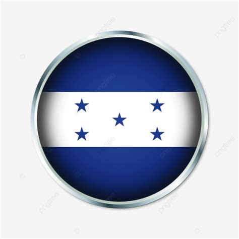 Honduras Round Flag With Transparent Background Vector Honduras