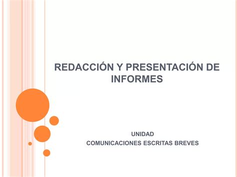 Comunicaciones Escritas Breves Ppt