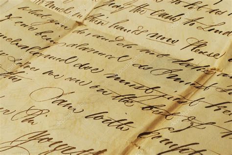 Old letters elegant handwriting — Stock Photo © Fenton #6088669