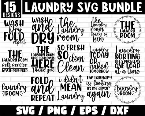 Laundry Svg Bundle Laundry Room Sign Svg Wash And Dry Svg Farmhouse