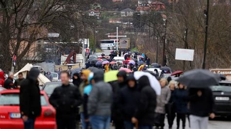 Serbs Block Roads In Northern Kosovo As Tensions Flare Cbc News