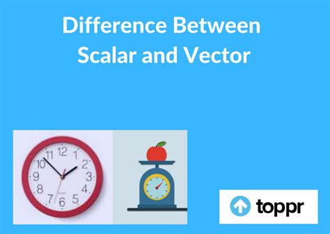 Difference Between Scalar and Vector Quantities