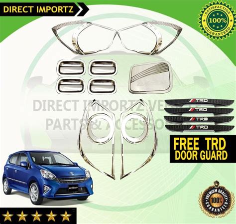 Toyota Wigo To St Gen Garnish Combo Set Cover Chrome With