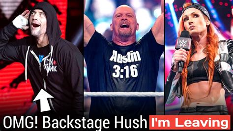 Omg Cm Punk Backstage Hush After Raw Steve Austin Hulk Hogan