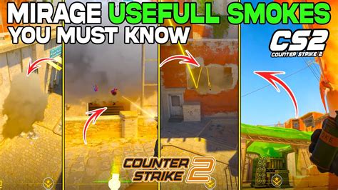 Cs Mirage Unique Usefull Smokes You Need To Know Youtube