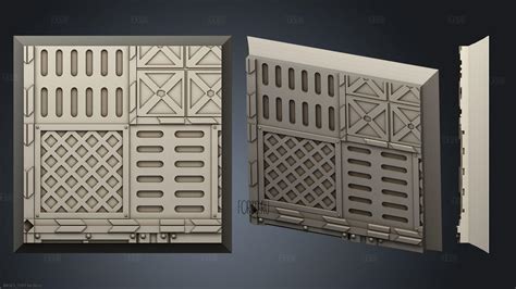 Square 32mm Base Indr 07 3d Stl Model For Cnc