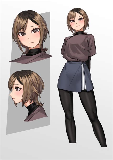 Safebooru 1girl Absurdres Arms Behind Back Blush Bodysuit Bodysuit Under Clothes Breasts Brown