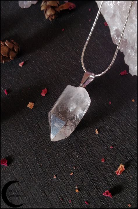 Clear Quartz Crystal Necklace