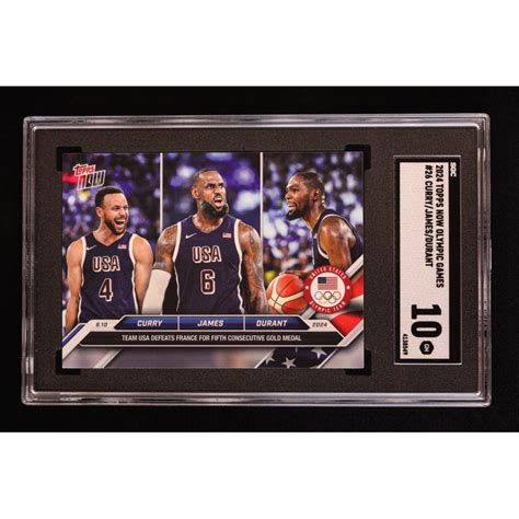 Stephen Curry Lebron James Kevin Durant Topps Now Olympic