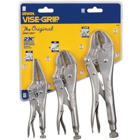 Irwin Vise Grip 3 Piece Original Pliers Set