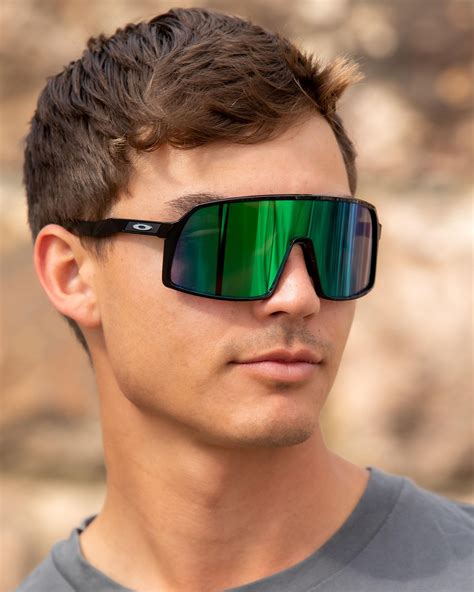 Shop Oakley Sutro S Prizm Sunglasses In Polished Black Prizm Jade