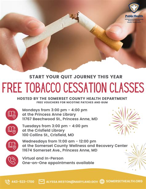 Tobacco Cessation Classes Somerset County Health DepartmentSomerset