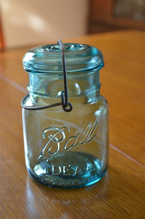 Blue Ball Jar With Lid Ball Jars Jar Canning Jars