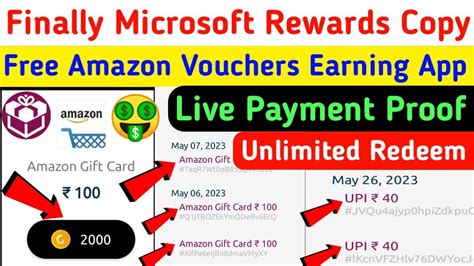 Microsoft Rewards Duplicate App New Amazon T Card Earning App Today Aasif Sheikh28 Youtube