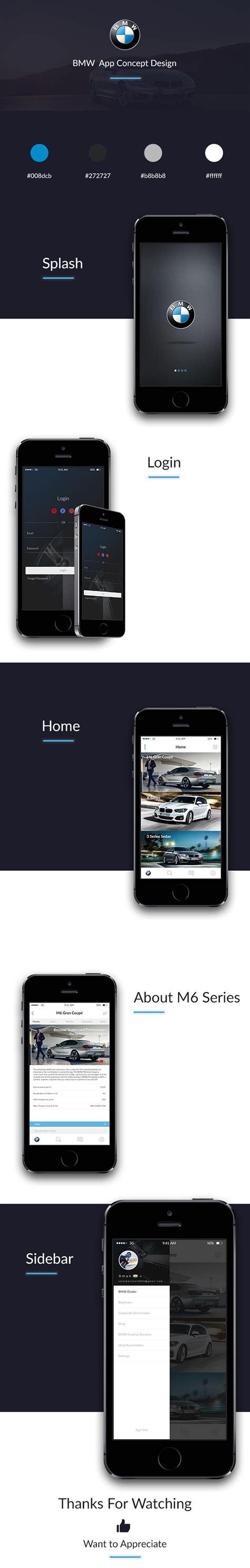 Bmw App Concept Design On Behance