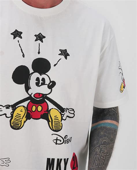 Camiseta Masculina Mickey Mouse Fun Branca Disney Fanlab Oficial