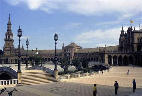 Plaza De Espana From The Ibero American Exhibition Of 1929 Maria