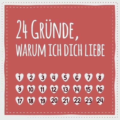 Gr Nde Warum Ich Dich Liebe Nicht Nur Zum Valentinstag Geschenk