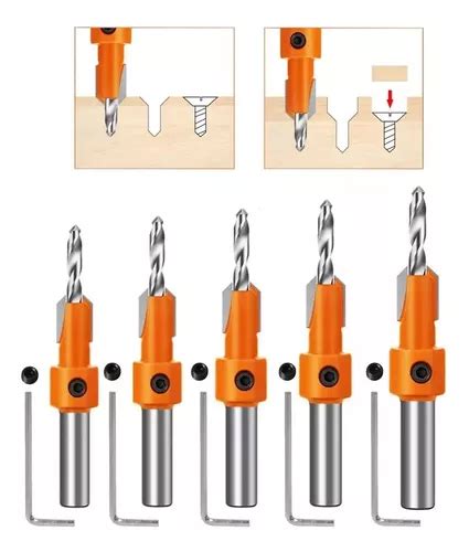 Juego De Broca Avellanadora Herramienta Para Carpinter A Meses Sin