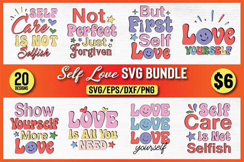 About Self Love Svg Bundle Vol 1 Bundle · Creative Fabrica