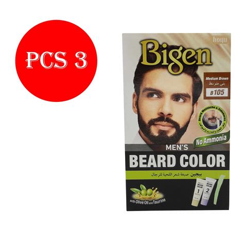 بيجن صبغة شعر اللحية للرجال بني بي 105 Bigen Men Beard Color Brown