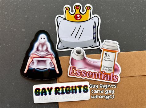 Sapphic Sticker Pack Funny Lesbian Stickers Water Resistant Vinyl Sticker For Laptop Kindle IPad