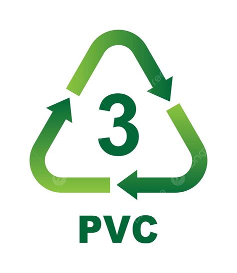 Ilustraci N Vectorial De S Mbolos De Reciclaje De Pvc Para Pl Stico