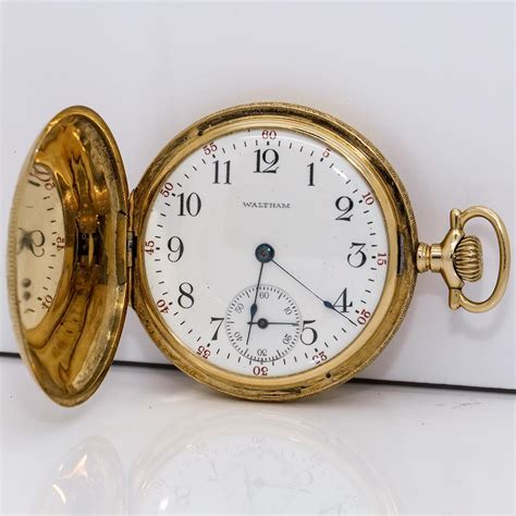 1916 Waltham 14k Solid Gold Pocket Watch 17j Grade No 625 Model 1