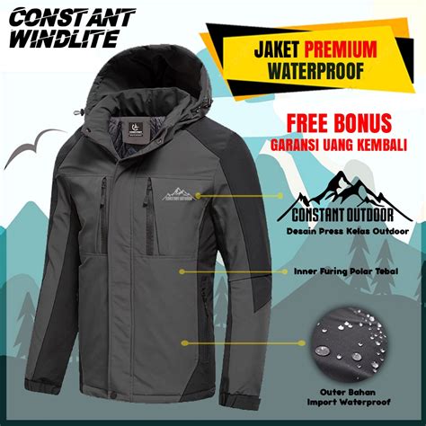 Jual Jaket Outdoor Gunung Parasut Waterproof Anti Air Pria Shopee