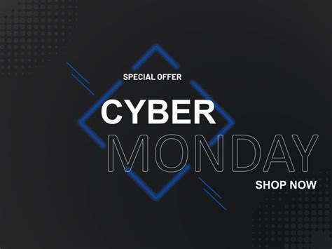Black Cyber Monday Ppt Template