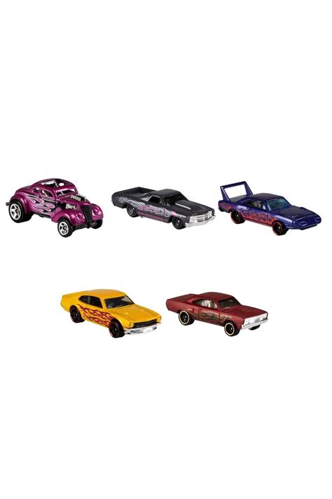HOT WHEELS Hw Flames 5 li Oyuncak Metal Araba Seti Hotwheels 5li Diecast Araç Set Lisanslı