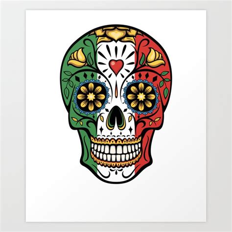 Mexican Sugar Skull Art