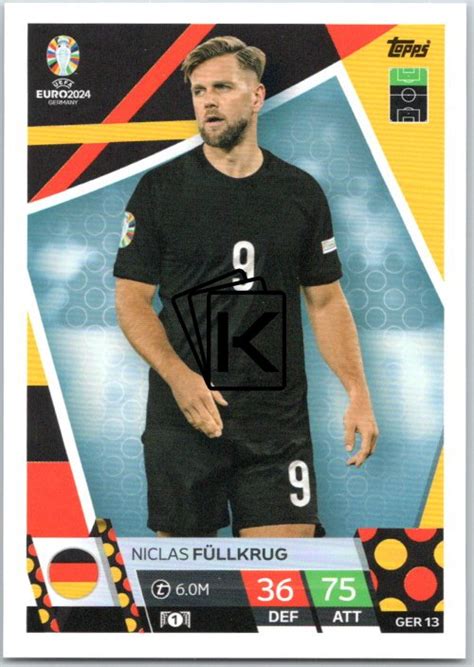 fotbalová karta Topps Match Attax EURO 2024 GER13 Niclas Füllkrug