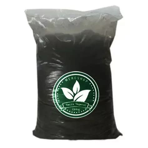 Terra Vegetal Adubada 2 4kg Composto Orgânico Vasos Plantas MercadoLivre