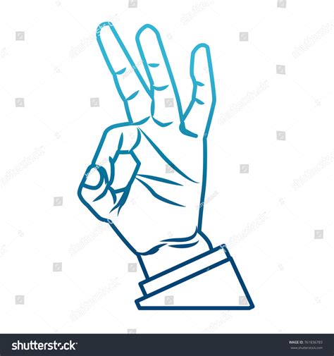 Ok Hand Symbol Pop Art Stock Vector Royalty Free 761836783 Shutterstock