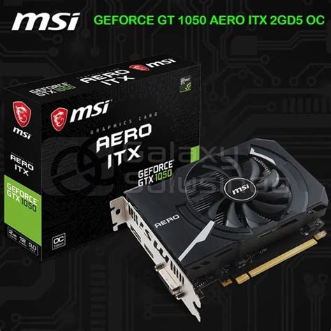 Jual Msi Geforce Gtx 1050 Aero Itx 2gb Ddr5 Oc Di Lapak Galaxy