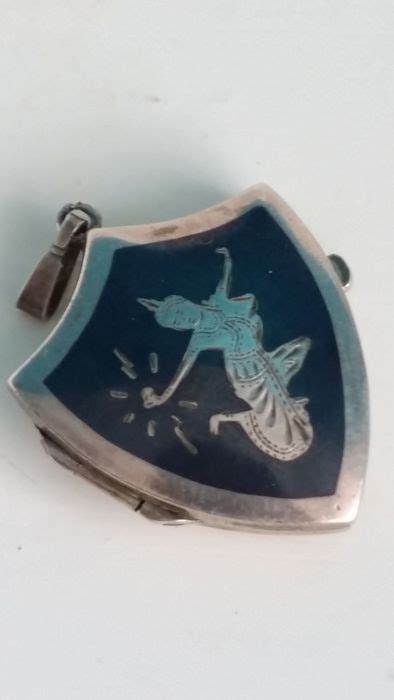Antique Siam Sterling Silver Locket Pendant 19401950 Catawiki