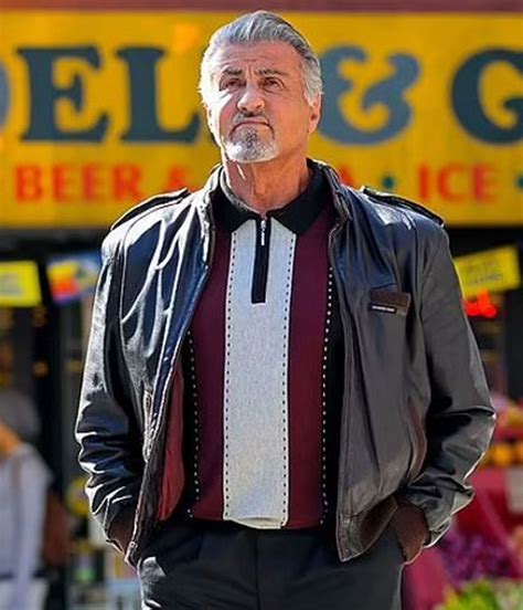 Sylvester Stallone Tulsa King Dwight Manfredi Leather Jacket Jackets